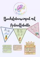 Vorschau - Poster - Buchstabenwimpel, Anlauttabelle + Schreibschrift - Deckblatt