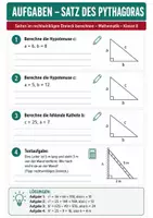 Vorschau - Arbeitsblätter - Satz des Pythagoras – Aufgaben Klasse 8 - Seite 1