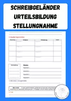 Vorschau - Arbeitsblätter - Materialpaket Urteilsbildung (Stellungnahme, Bewerten, Beurteilen) - Seite 1