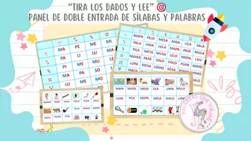 Vista previa - Hojas de trabajo - PANEL SILABAS Y PALABRAS - Portada