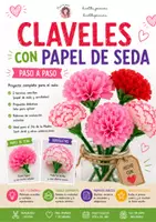 Vista previa - Unidades / Secuencias / Situaciones de Aprendizaje - Claveles de papel | Manualidad para Primaria - Portada