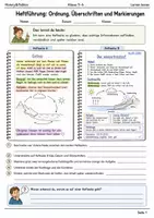 Vorschau - Arbeitsblätter - Heftführung Arbeitsheft Klasse 5–6 - Deckblatt