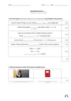 Vorschau - Test - Orange Line 1 Unit 2 Vokabeltest / vocabulary test (Station 1) - Deckblatt