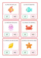 Vista previa - Hojas de trabajo - Comprensió lectora SÍ/NO · Estiu (lletra de pal) - página 1