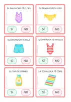 Vista previa - Hojas de trabajo - Comprensió lectora SÍ/NO · Estiu (lletra de pal) - página 3