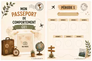 Aperçu - Affichage - Kit pédagogique - Échelle et Passeport de comportement zone C - Page de couverture