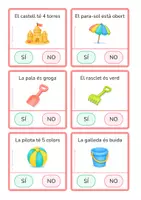 Vista previa - Hojas de trabajo - Comprensió lectora SÍ/NO · Estiu (impremta) - página 2