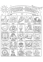 Vorschau - Arbeitsblätter - Ferienbingo mit Bildern oder Text - Seite 2