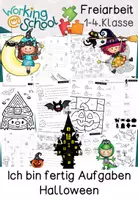 Vorschau - Arbeitsblätter - Halloween | Ich bin fertig Aufgaben | Freiarbeit | Klasse 1-4 - Seite 1
