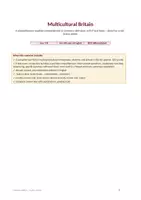 Vorschau - Arbeitsblätter - Multicultural Britain: English Reading Comprehension & Summary Skills Pack with answer key, year 7/8, differentiated - Deckblatt