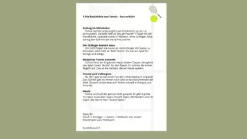 Vorschau - Präsentationen/Tafelbilder - Tennis Check Präsentation mit Lösungen - Seite 2