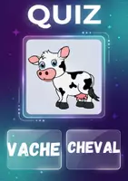 Aperçu - Jeux - Cahier de Quiz – Les Animaux | 73 Fiches Imprimables | Choisissez le Bon Mot | FLE - Page 2
