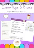 Vorschau - Arbeitsblätter - Gefühle & Emotionen - Eltern-Tipps & Rituale - Deckblatt