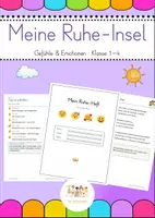 Vorschau - Arbeitsblätter - Gefühle & Emotionen - Meine Ruhe-Insel - Deckblatt