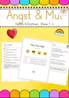 Vorschau - Arbeitsblätter - Gefühle & Emotionen - Angst & Mut - Deckblatt