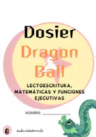 Vista previa - Hojas de trabajo - DOSIER inspirado en DRAGON BALL para LECTO, MATES Y FFEE - Portada