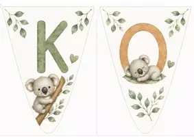 Vorschau - Poster - Wimpelkette Koala Koalaklasse - Deckblatt