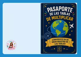Vista previa - Unidades / Secuencias / Situaciones de Aprendizaje - PASAPORTE: TABLAS DE MULTIPLICAR - Portada