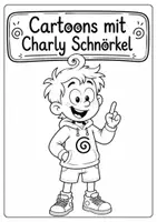 Vorschau - Arbeitsblätter - Charly Schnörkel Cartoon Heft zur Sprachförderung Lesemotivation - Seite 1