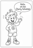 Vorschau - Arbeitsblätter - Charly Schnörkel Cartoon Heft zur Sprachförderung Lesemotivation - Seite 2