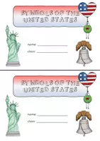 Vorschau - Arbeitsblätter - USA Landeskunde - National Symbols - Flipbook - Seite 1