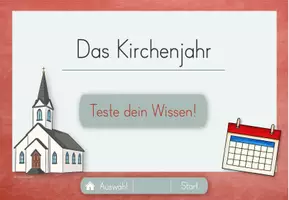Vorschau - Interaktives Material - Kirchenjahr interaktives Quiz – Religion Klasse 3 & 4 (digital) - Seite 2