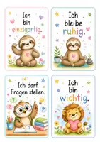 Vorschau - Bildkarten - Affirmationskärtchen für Kinder – 20 liebevoll gestaltete Karten für mehr Selbstvertrauen - Seite 2