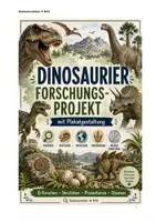 Vorschau - Stundenentwürfe - Dinosaurier – Forschungsprojekt mit Plakatgestaltung - Deckblatt