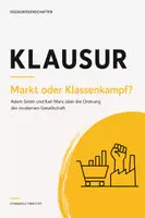 Vorschau - Arbeitsblätter - SoWi-Klausur Oberstufe: Adam Smith & Karl Marx – Markt oder Klassenkampf? inkl. EWH - Deckblatt