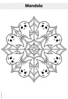 Vorschau - Mal- und Bastelvorlagen - Mandalas und Ausmalbilder Herbst & Halloween | Kunst Klasse 1-3 | Malvorlagen - Seite 2