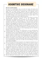 Vorschau - Arbeitsblätter - Sachtext zu kognitive Dissonanz für Klasse 8-10 - Seite 2