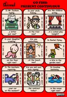 Vorschau - Spiele - PRESENT CONTINUOUS – Go Fish Game (Colour and B&W) - Seite 3