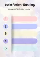 Vorschau - Anderer Materialtyp - Mein Ferien-Ranking - Meine HIGH-5-Momente - Seite 2