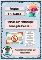Vorschau - Poster - Erklärplakat: Respekt zeigen - nicht den Mittelfinger! - Deckblatt