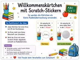 Vorschau - Poster - Willkommenskärtchen für den Schulstart - Seite 1