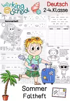 Vorschau - Arbeitsblätter - Sommer - Deckblatt