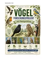 Vorschau - Stundenentwürfe - Vögel – Forschungsprojekt mit Plakatgestaltung - Deckblatt