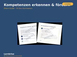 Vorschau - Anderer Materialtyp - Kompetenzen erkennen & fördern - Wegweiser für Eltern zum Gymnasium-Start - Deckblatt