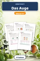 Vorschau - Merkblätter - Das Auge – Biologie Lernheft Aufbau & Sehen - Deckblatt