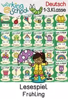 Vorschau - Spiele - Frühling | Lesespiel - Deckblatt