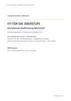 Vorschau - Unterrichtsreihen - Grundwissen Wirtschaft auffrischen Kl. 11 - Seite 1