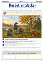 Vorschau - Arbeitsblätter - Herbst-Lernmalbuch Klasse 5–6 - Deckblatt