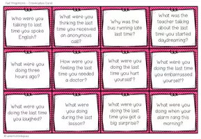 Vorschau - Spiele - PAST PROGRESSIVE - Grammar Conversation Cards - Seite 2