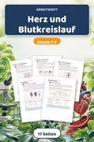 Vorschau - Arbeitsblätter - Herz und Blutkreislauf - Lernheft Biologie - Deckblatt