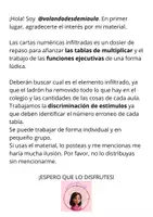 Vista previa - Hojas de trabajo - NÚMERO INFILTRADO para trabajar TABLAS DE MULTIPLICAR - página 1