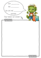 Vorschau - Arbeitsblätter - Drachenklasse Reisetagebuch Klassentier Drache - Seite 2