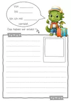 Vorschau - Arbeitsblätter - Drachenklasse Reisetagebuch Klassentier Drache - Seite 3