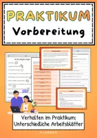 Vorschau - Arbeitsblätter - Betriebspraktikum: Verhalten im Betrieb | Klassen 7–9 - Deckblatt