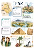 Vorschau - Arbeitsblätter - Lernposter + Arbeitsblätter "Irak" + Lösung & MP3 + Mindmap - Deckblatt