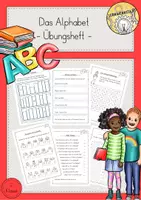 Vorschau - Mal- und Bastelvorlagen - ABC Alphabet Materialpaket - Seite 1